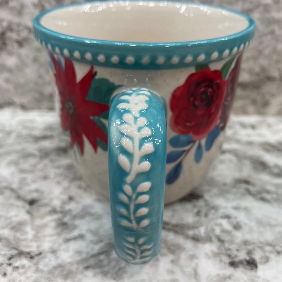 🎄 New Pioneer Woman Wishful Winter A Cup of Cheer! Teal Ceramic Mug - Picture 2 of 6